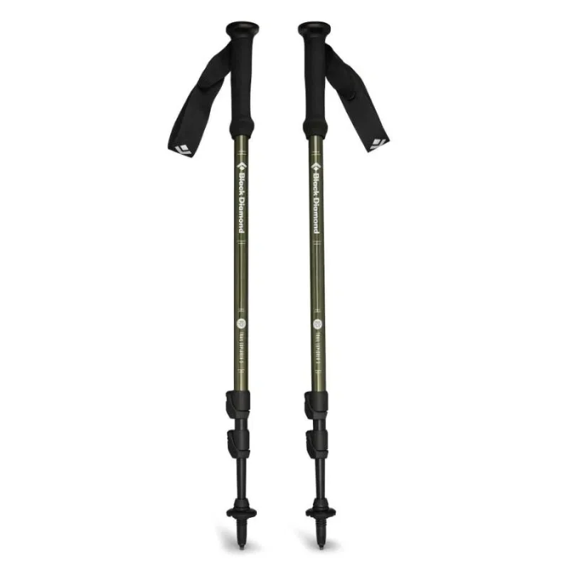 Pair of adjustable hiking poles for trekking